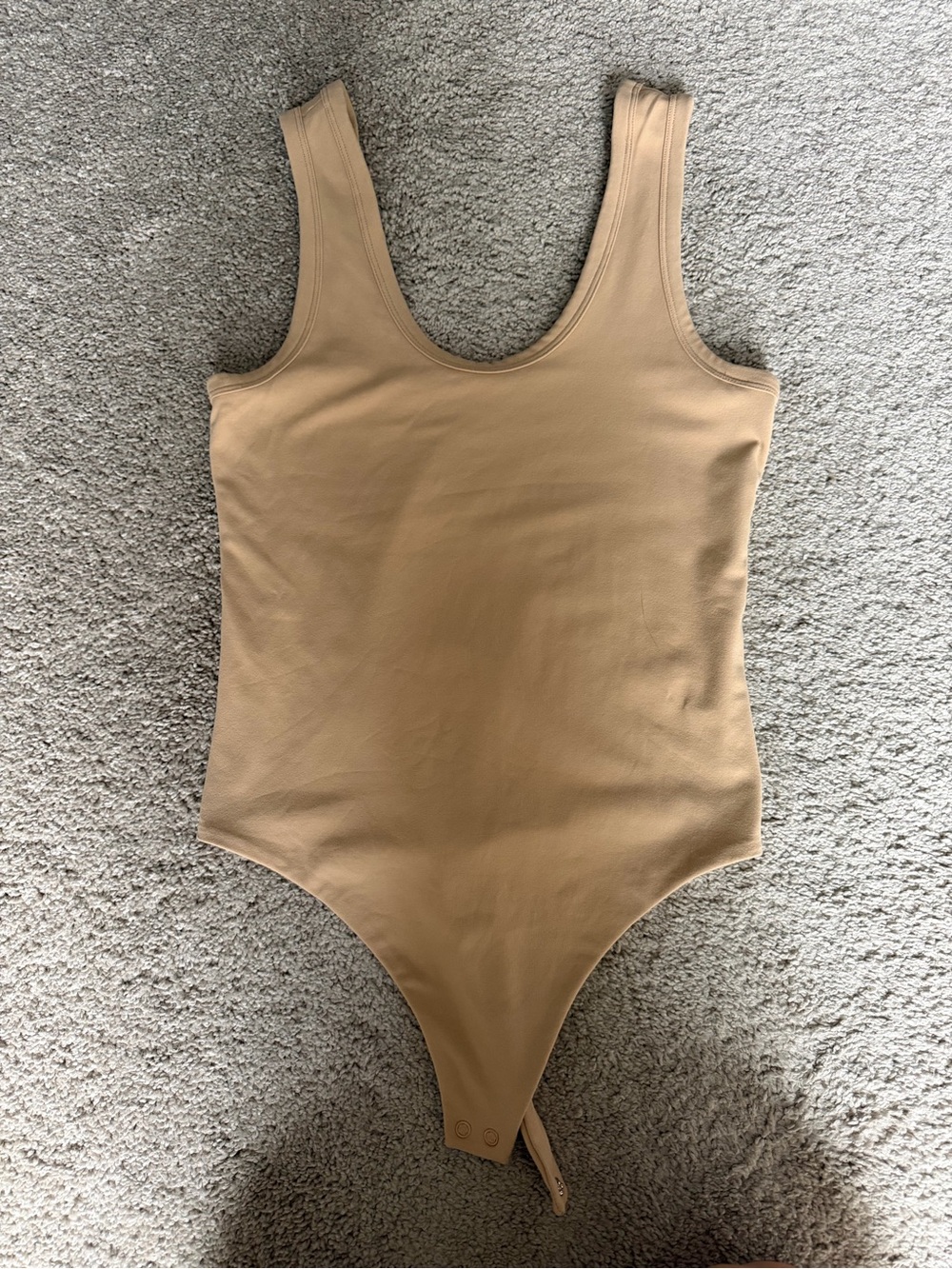 Nuuds Tan One-Piece Bodysuit